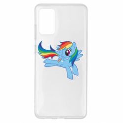 Чехол для Samsung S20+ Rainbow Dash run - PrintSalon