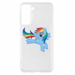 Чехол для Samsung S21 Rainbow Dash run