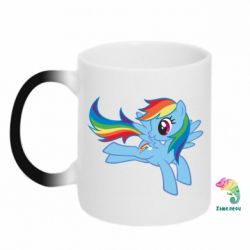 Чашка-хамелеон Rainbow Dash run