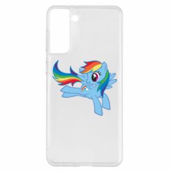 Чехол для Samsung S21+ Rainbow Dash run - PrintSalon
