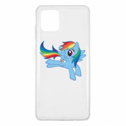 Чехол для Samsung Note 10 Lite Rainbow Dash run - PrintSalon