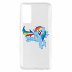 Чехол для Huawei P Smart 2021 Rainbow Dash run - PrintSalon