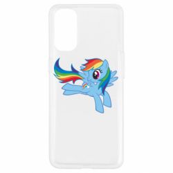 Чехол для Oppo Reno 4 Rainbow Dash run - PrintSalon