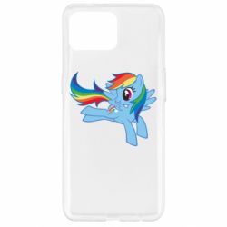 Чехол для Oppo Reno 4 Lite Rainbow Dash run - PrintSalon