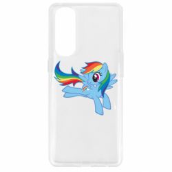 Чехол для Oppo Reno 4 Pro Rainbow Dash run - PrintSalon