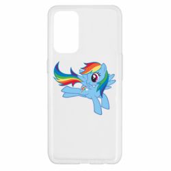 Чехол для Oppo Reno 5 4G Rainbow Dash run - PrintSalon