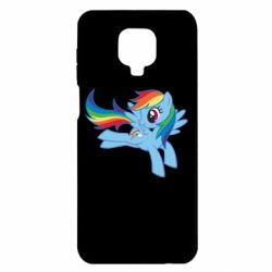 Чехол для Xiaomi Redmi Note 9S/9Pro/9Pro Max Rainbow Dash run - PrintSalon