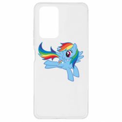 Чехол для Xiaomi Redmi Note 10 Pro Rainbow Dash run - PrintSalon