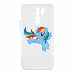 Чехол для Xiaomi Redmi 9 Rainbow Dash run - PrintSalon
