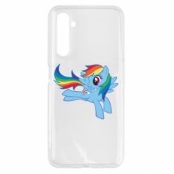 Чехол для Realme 6 Rainbow Dash run - PrintSalon