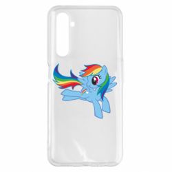Чехол для Realme 6 Pro Rainbow Dash run - PrintSalon