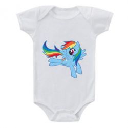 Детский бодик Rainbow Dash run - PrintSalon