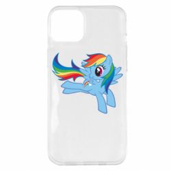 Чехол для iPhone 14 Plus Rainbow Dash run - PrintSalon