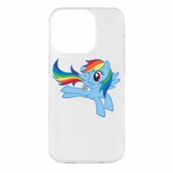 Чехол для iPhone 14 Pro Rainbow Dash run - PrintSalon