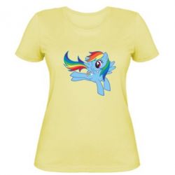 Женская футболка Rainbow Dash run - PrintSalon