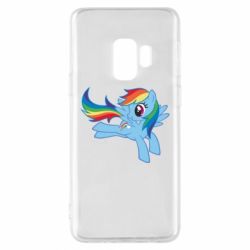 Чехол для Samsung S9 Rainbow Dash run - PrintSalon