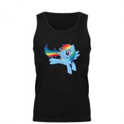 Мужская майка Rainbow Dash run - PrintSalon