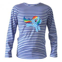 Тельняшка с длинным рукавом Rainbow Dash run - PrintSalon