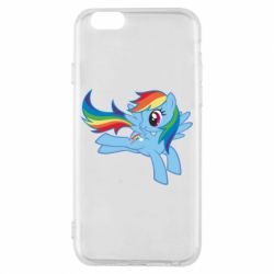 Чехол для iPhone 6/6S Rainbow Dash run - PrintSalon