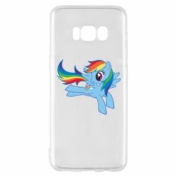 Чехол для Samsung S8 Rainbow Dash run - PrintSalon