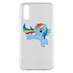 Чехол для Huawei P20 Rainbow Dash run - PrintSalon