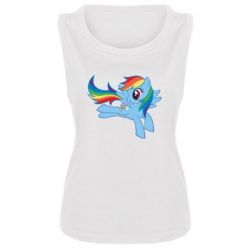 Женская майка Rainbow Dash run - PrintSalon