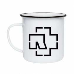 Кружка эмалированная Ramshtain logo - PrintSalon