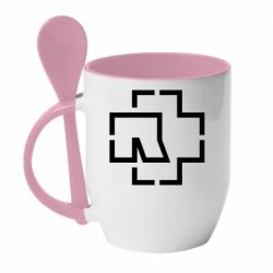 Чашка с ложкой Ramshtain logo - PrintSalon