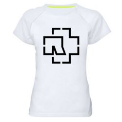 Женская футболка для спорта Ramshtain logo - PrintSalon