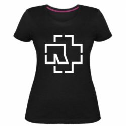 Женская премиум футболка Ramshtain logo - PrintSalon