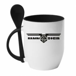 Чашка с ложкой Ramshtain print - PrintSalon
