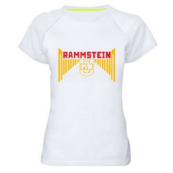 Женская футболка для спорта Ramstein and wings - PrintSalon