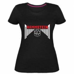 Женская премиум футболка Ramstein and wings - PrintSalon