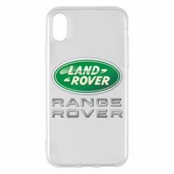 Чехол для iPhone X/Xs Range Rover Logo Metalic - PrintSalon