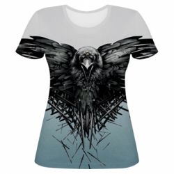 Женская футболка 3D Raven - PrintSalon