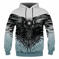 Мужское 3D худи Raven - PrintSalon