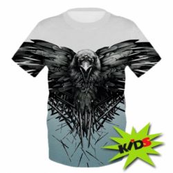 Детская 3D футболка Raven - PrintSalon