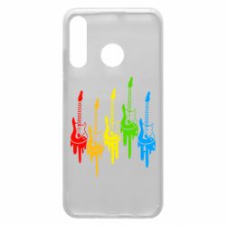 Чехол для Huawei P30 Lite Разноцветные гитары - PrintSalon