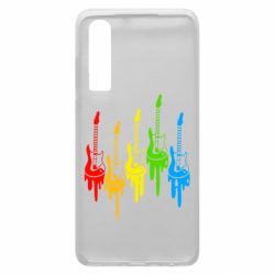Чехол для Huawei P30 Разноцветные гитары - PrintSalon