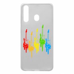 Чехол для Samsung A60 Разноцветные гитары - PrintSalon