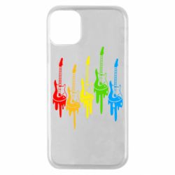 Чехол для iPhone 11 Pro Разноцветные гитары - PrintSalon