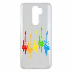 Чехол для Xiaomi Redmi Note 8 Pro Разноцветные гитары - PrintSalon