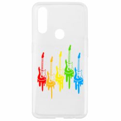 Чехол для Oppo A31 Разноцветные гитары - PrintSalon