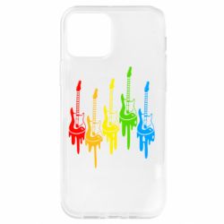 Чехол для iPhone 12 Разноцветные гитары - PrintSalon