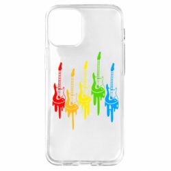 Чехол для iPhone 12 mini Разноцветные гитары - PrintSalon