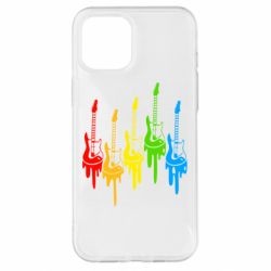 Чехол для iPhone 12 Pro Max Разноцветные гитары - PrintSalon