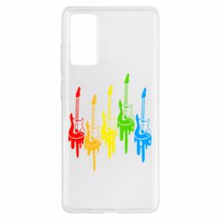 Чехол для Samsung S20 FE Разноцветные гитары - PrintSalon