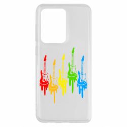 Чехол для Samsung S20 Ultra Разноцветные гитары - PrintSalon