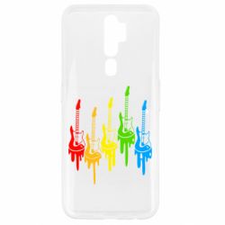 Чехол для Oppo A5/A9 2020 Разноцветные гитары