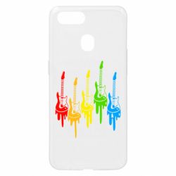 Чехол для Oppo A5s/A12 Разноцветные гитары - PrintSalon